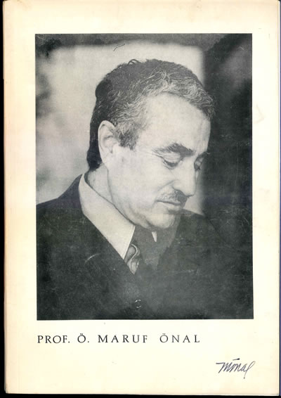 <p><strong>10. </strong>“<em>Prof. Ö. Maruf Önal</em>”, Yıldız  Üniversitesi Mimarlık Fakültesi tarafından 1985 yılında hazırlanan ve sınırlı  sayıda basılan 49 sayfalık derleme broşür.</p>