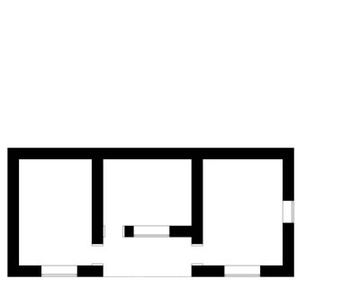 <p><strong>10a.</strong> Trakya’da yoğun olarak kullanılan tek ev plan tipi<br />(Kaynak:  Muratlı, 2004)</p>