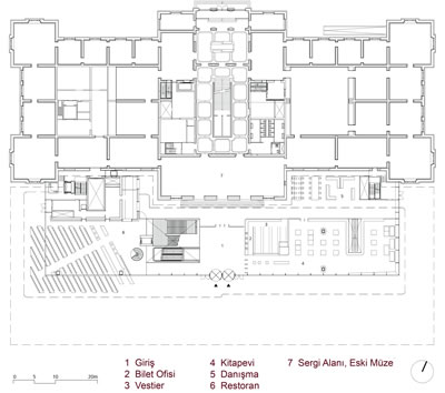 <p><strong>11.</strong> Giriş kat planı<br />   Çizim: Benthem Crouwel  Architects</p>