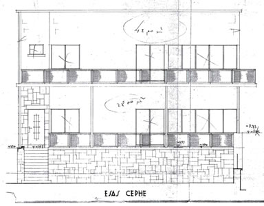 <p><strong>11.</strong> Egli’nin Yol Cephesi Çizimi<br />  Kaynak:  Mehmet Ragıp Devres Ailesi Arşivi</p>