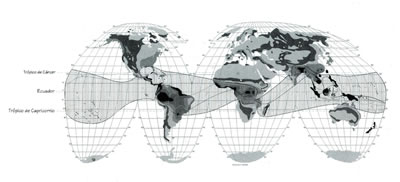 1. Tropik coğrafyalar kuşağı<br />(Kaynak: Lefaivre, Tzonis, Stagno, 2001)