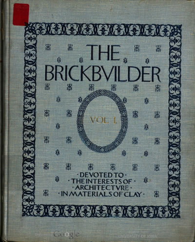 <p><strong>1. The Brickbuilder</strong>,  1917<br />Kaynak: https://babel.hathitrust.org