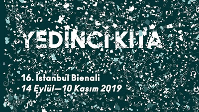 <p><strong>1.</strong> İKSV 16. İstanbul Bienali “Yedinci  Kıta”<br />   Kaynak:  bienal.iksv.org</p>