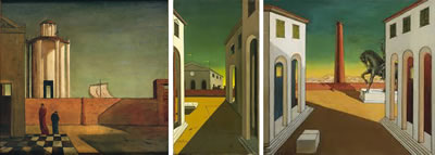 <p><strong>1.</strong> Giorgio de  Chirico’nun tekinsiz boş şehirleri </p>