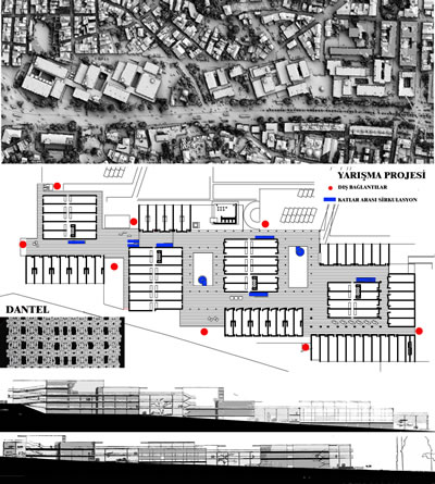 <p><strong>1.</strong> Manifaturacılar Çarşısı vaziyet planı, 1959-59,  Hepgüler-Sisa-Tekeli</p>