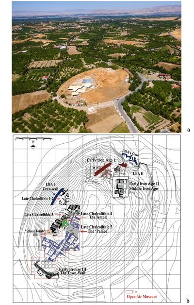 <p><strong>1.</strong> Arslantepe  Höyüğü ve kazılan alanlar </p>