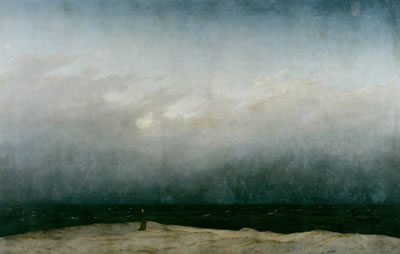 <strong>1.</strong> Der Mönch am Meer, 1810, Alte  Nationalgalerie, Staatliche Museen zu Berlin, Almanya.<br /> (Sanatçı: Caspar David Friedrich)<br />Kaynak: https://de.wikipedia.org/wiki/Der_M%C3%B6nch_am_Meer#/media/Datei:Caspar_David_Friedrich_-_Der_M%C3%B6nch_am_Meer_-_Google_Art_Project.jpg [Erişim: 19.12.2021]