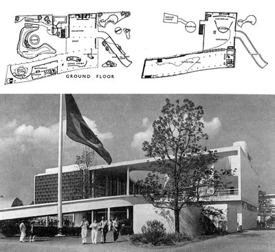 15. New York Dünya Sergisi’nde Brezilya Pavyonu, 1939 (Oscar Niemeyer ve Lucio Costa ekibi)<br />[Kaynak: Brillembourg, 2004]