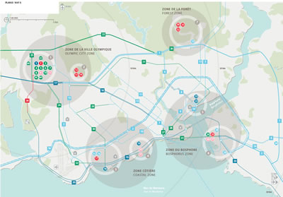 İstanbul’un aday olduğu 2020 Olimpiyatları için Master Plan Önerisi.