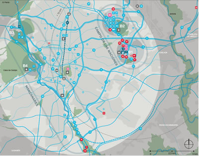 Madrid’in aday olduğu 2020 Olimpiyatları için Master Plan Önerisi.