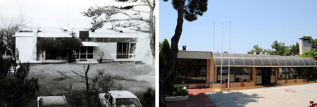 Resim 17. Çanakkale Tusan Motel, giriş bloğu; sol 1978, sağ 2010 (Kaynak: Yılmaz ve Tuna Ultav Arşivi)