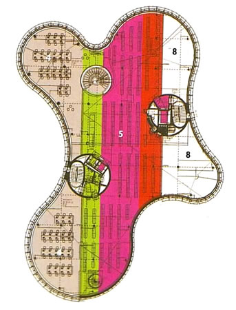 20. Kütüphane ve Medya Merkezi, Plan, Herzog & De Meuron, Almanya, 2006. (Kaynak: Architectural Review 1310)