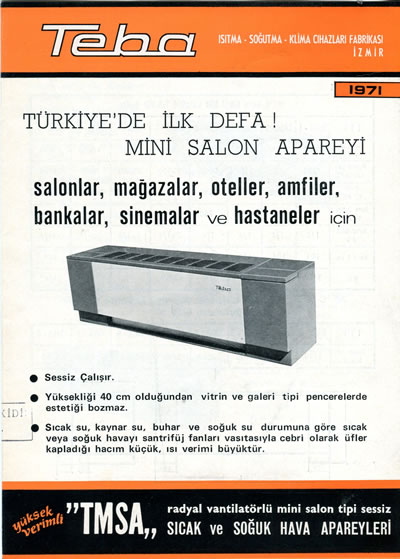 2. Gündelik kullanım için duyuru yapan 1971 yılındaki ilk klima reklamlarından biri.