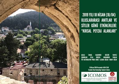 <p><strong>2. </strong>2019 yılı Uluslararası Anıtlar ve Sitler Günü Çanakkale Etkinliği  Posteri<br />Kaynak: http://www.icomos.org.tr/Dosyalar/ICOMOSTR_tr0836651001555140300.jpg