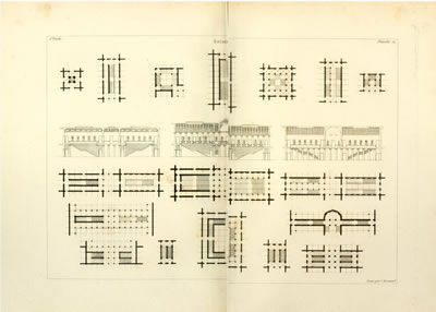 <p><strong>2.</strong> Jean-Nicolas Durandin Ecole  Polytechnique de verdiği derslerin içinde “merdiven tipolojisini” gösteren  çizimler, 1802<br />Kaynak: Durand, Jean Nicolas, 1809, Précis des leçons d architecture données à l École polytechnique, Nabu Press, Paris, cilt:1, s.216. Bu kitaba LYRASIS Members and Sloan Foundationa bağlı dijital arşivden ulaşılmıştır: https://archive.org/details/prcisdesleon01dura/mode/2up [Erişim: 11.10.2021] 