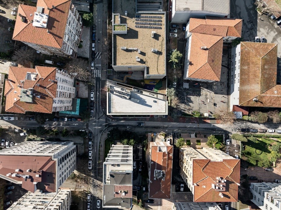 2. Binanın kuşbakışı görünümü Kaynak: Fotoğraf: ©Hacer Bozkurt