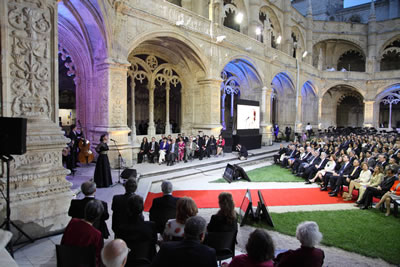 2. Lizbon’da Jerónimos Manastırı Avlusu’nnda yapılan 2012 Yılı Ödül töreni (© Pedro Melim / Europa Nostra)