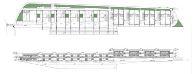 2. Reefloft kat planı ve siluet. (Kaynak: Boran Ekinci Mimarlık)