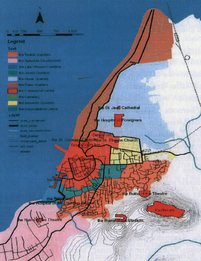 <p><strong>Resim  2.</strong> 20. yüzyılın ilk  yıllarında İzmir’de toplumsal yaşam alanları<br />  Kaynak: Belge, 2012, s.102.</p>