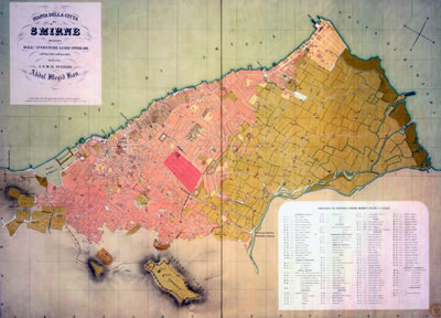 <p><strong>3.</strong> 1856 Storari Haritasında Ermeni  Mahallesi<br />Kaynak: APİKAM Arşivi, İzmir.