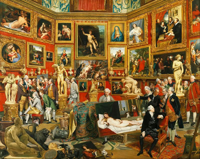 <p><strong>3.</strong> Johann Zoffany, Tribuna degli Uffizi, 1772–1777. <u> </u><br /> 	Kaynak: larsteglbjaerg48,  lisans: CC BY-NC 2.0<br />https://search.creativecommons.org/photos/6b67dbb6-fc1a-4390-af96-2155d6ef7a2f