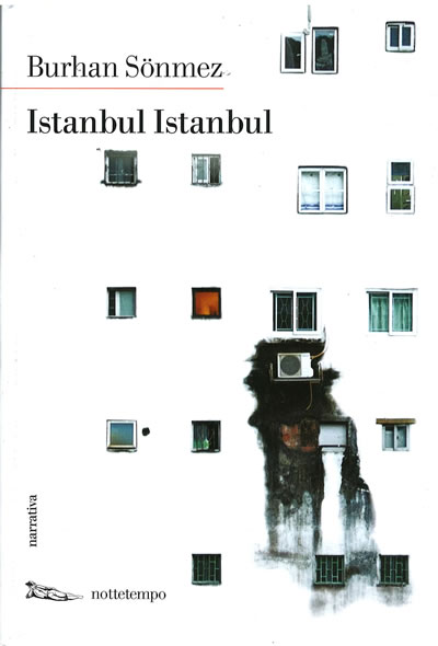 <p><strong>4. </strong>İtalyan yayınevi Nottetemponun Burhan Sönmezin <em>İstanbul İstanbul</em> romanı için  tasarladığı, iç mekânın sınırsızlığını ifade eden kapak. Çimen Günay-Erkolun  “Genişleyen Bir İç Mekân Olarak Hapishane: Burhan Sönmezin İstanbul İstanbulu” başlıklı sunumundan.</p>