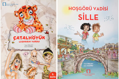 <p><strong>4.</strong> “Çatalhöyük-Leoparın Yurdu” ve  “Hoşgörü Vadisi Sille” kitap görselleri</p>