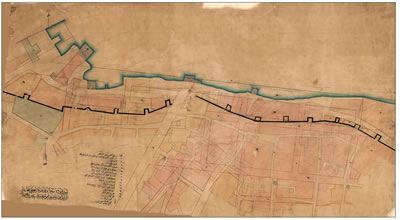 <p><strong>Resim 5. </strong>İAK (HRT-006990)  numaralı Demirkapı Sahili düzenleme haritası, 3 Mayıs 1866 (21 Nisan 1282)<strong></strong></p>