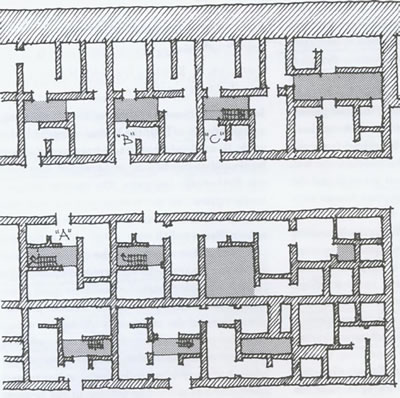 <p><strong>6. </strong>MÖ 2670 Mısır El Lahun kenti mimar, usta, işçi konutları</p>