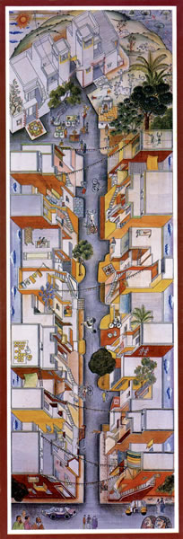 <p><strong>6a.</strong> Aranya Low Cost  Housing, 1989, Indore, Hindistan</p>