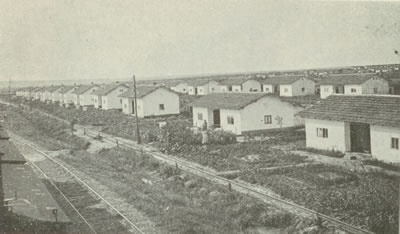 <p><strong>7.</strong> Tekirdağ  Muratlı Örnek Köyü, genel görünüm, 1930’ların sonu<br />(Kaynak: <strong>6. İzmir Fuarı Trakya Broşürü</strong>, [39])</p>