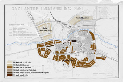 <p><strong>7.</strong> Ön görülen konut alanlarının Jansen  Planı üzerinde gösterimi</p>