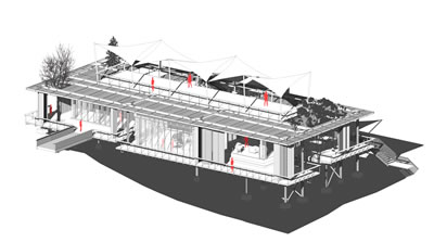 <p><strong>7a.</strong> 3D model, plan  ve kesitler<br />   Kaynak: Erginoğlu & Çalışlar Mimarlık</p>