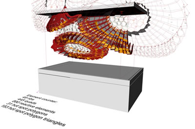 <p><strong>8.</strong> Hygroscope’un bilgisayar ortamındaki parametrik modeli,  Boyan Mihaylov<br />  (Kaynak:  URL9.)</p>