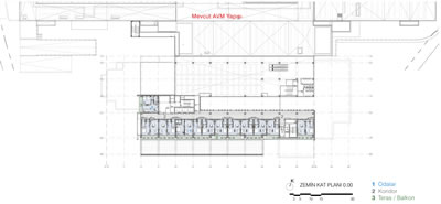 <p><strong>8.</strong> Otel kat planı<br />   Kaynak: CM Mimarlık </p>