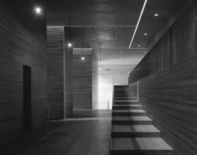 <p><strong>9.</strong> Therme Vals’te mimari dil bütünlüğü, Peter Zumthor <br />  (Kaynak: Binet, Hauser ve Zumthor, 2007)</p>