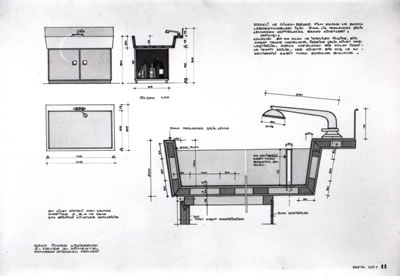 <p><strong>9c.</strong> Önder Küçükermanın proje için  ürettiği detay çizimleri<br />Kaynak: Önder Küçükerman  arşivi</p>