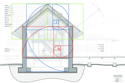 <p><strong>Diyagram  3.2.</strong> Doğudaki yaşam  mekânından alınmış sistem kesiti geometrik analiz ikinci adım</p>