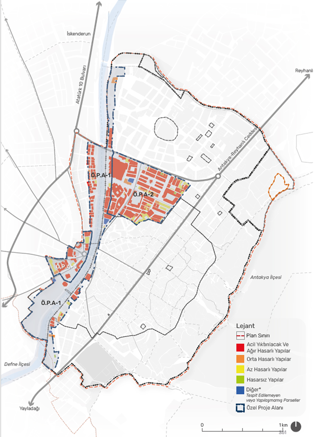 6. Özel Proje Alanı-2 olarak tanımlanan eski otogar civarı alan. <b>Kaynak:</b> URL-1, s.361.