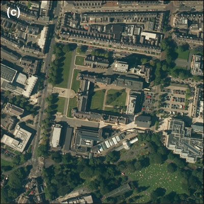 <p><strong>Harita </strong><strong>2.</strong> Belfast doku  görüntüleri: (c) paylaşılan üniversite alanları, Queen’s University Belfast<br />  Kaynak:  ESRI Imagery, 2014  <br />