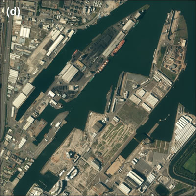 <p><strong>Harita </strong><strong>2.</strong> Belfast doku  görüntüleri: (d)  kozmopolitan mekânlar, Titanic Quarter<br />  Kaynak:  ESRI Imagery, 2014  <br />