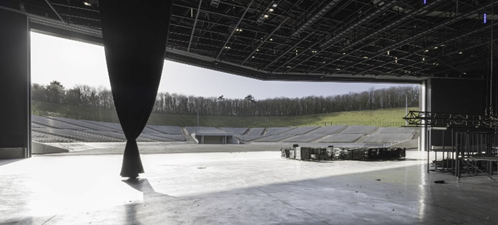 2. Sahneden açık konser alanına bakış, Kaynak: Pierron Architecture