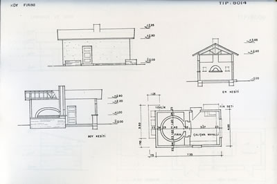 <p><strong>10.</strong> Köy fırını projesi <br /> 	Kaynak: Köyler İçin Proje Çalışmaları  1963-1965, 1967</p>