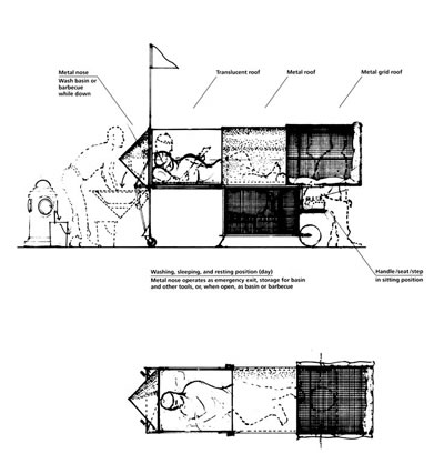 <p>Kaynak:  Hebdidge, Dick, “The Machine Is Unheimlich: Krzysztof Wodiczkos Homeless Vehicle  Project”, 2012, <br />https://walkerart.org/magazine/krzysztof-wodiczkos-homeless-vehicle-project [Erişim: 4 Nisan 2022]. 